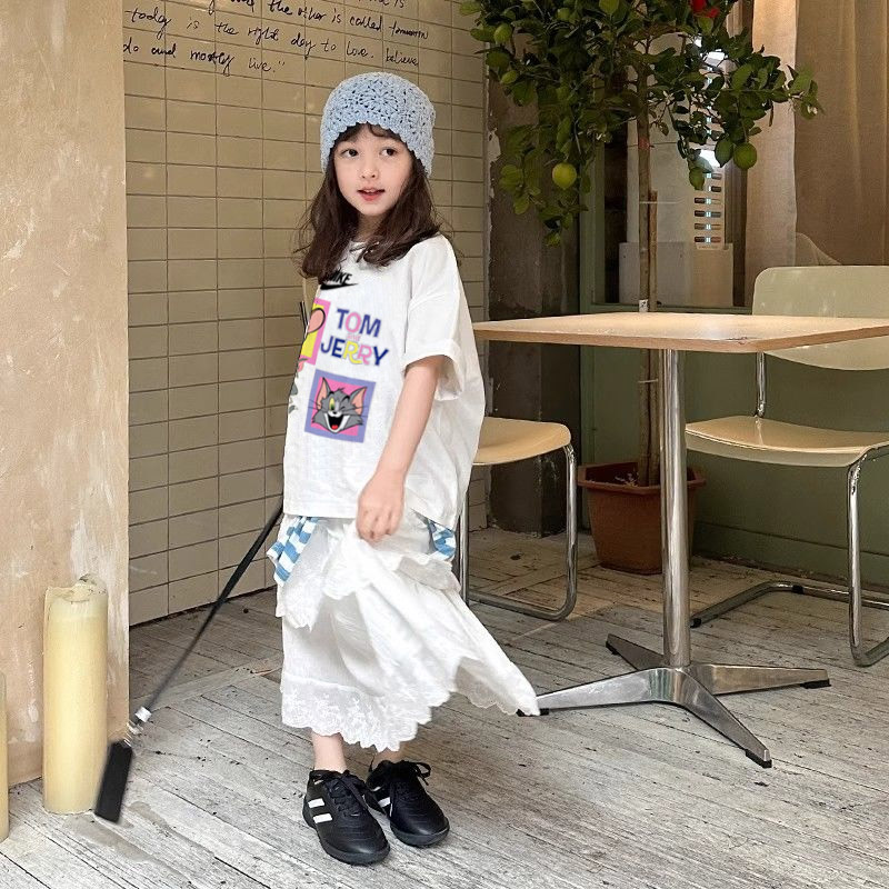 【90-160cm】絶対欲しい 大人気 可愛い 合わせやすい 女の子 半袖 Tシャツ