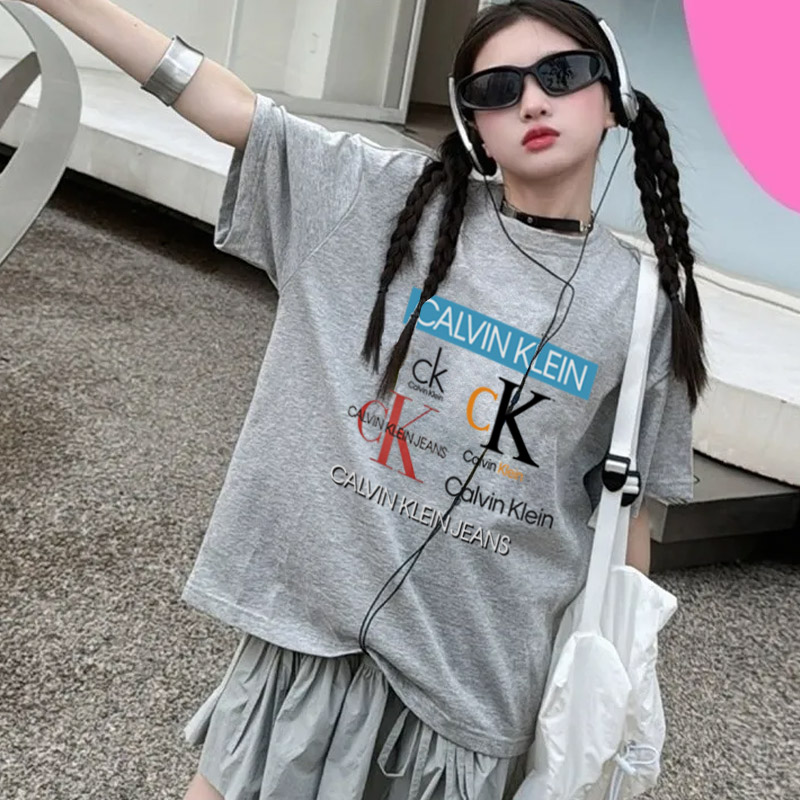 【90-160cm】目を奪われる 大人気 個性的 カジュアル 女の子 半袖 Ｔシャツ