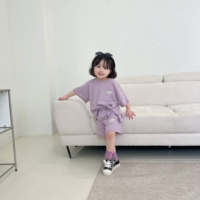 【80-130cm】二点セット 人気爆発中 爆売れ中 軽やかな着心地 無地 Ｔシャツ＋ショートパンツ セット