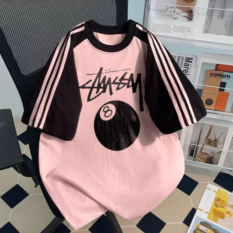 【110-160cm】目を奪われる 注目度UP 快適 配色 合わせやすい 半袖 Tシャツ