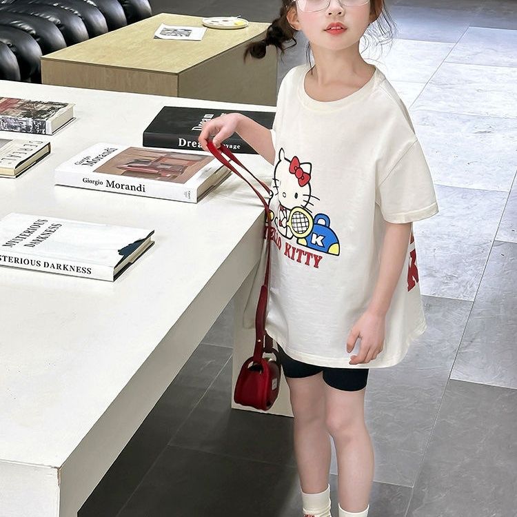 【90-160cm】毎日着たくなる 大人気 おしゃれ カートゥーン 女の子 半袖 Ｔシャツ