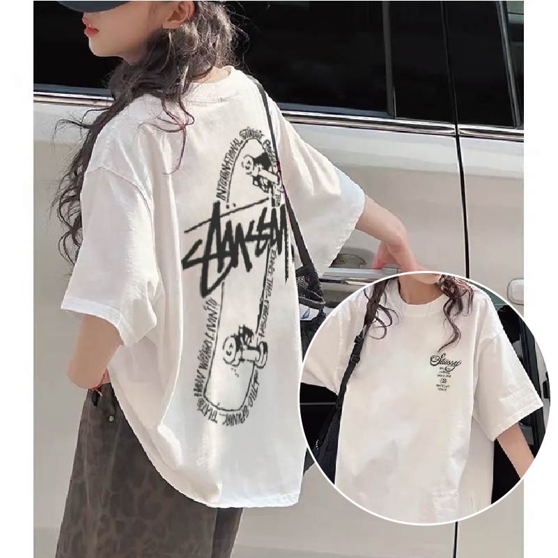 【90-160cm】人気爆発中 爆売れ中 ゆったり カジュアル 女の子 半袖 Tシャツ