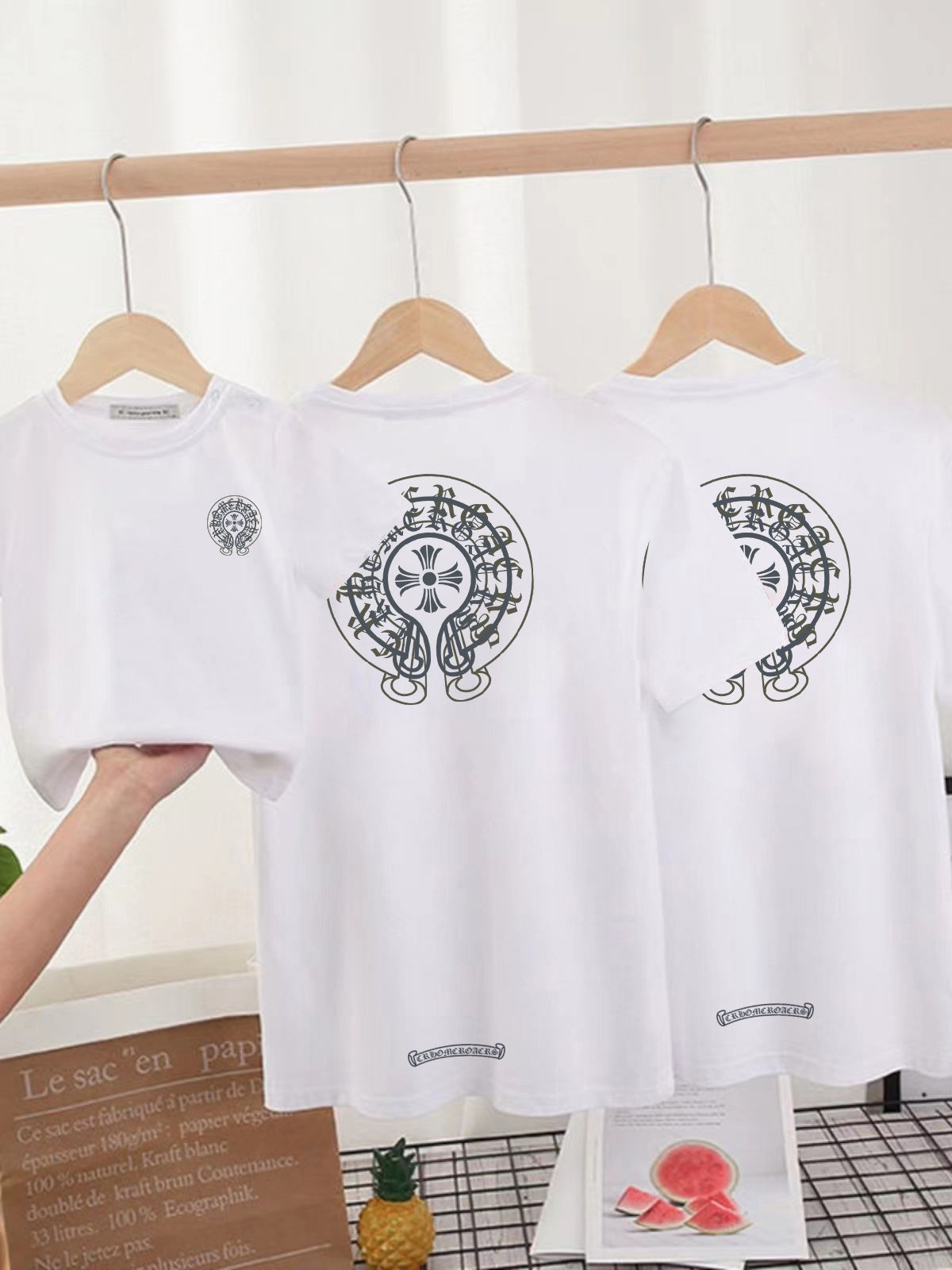 【90-150cm+親サイズ】リラックス感ある 爆売れ中 カジュアル 着やすい 親子ペア 半袖 Ｔシャツ