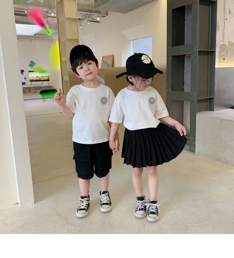 【90-150cm+親サイズ】リラックス感ある 爆売れ中 カジュアル 着やすい 親子ペア 半袖 Ｔシャツ