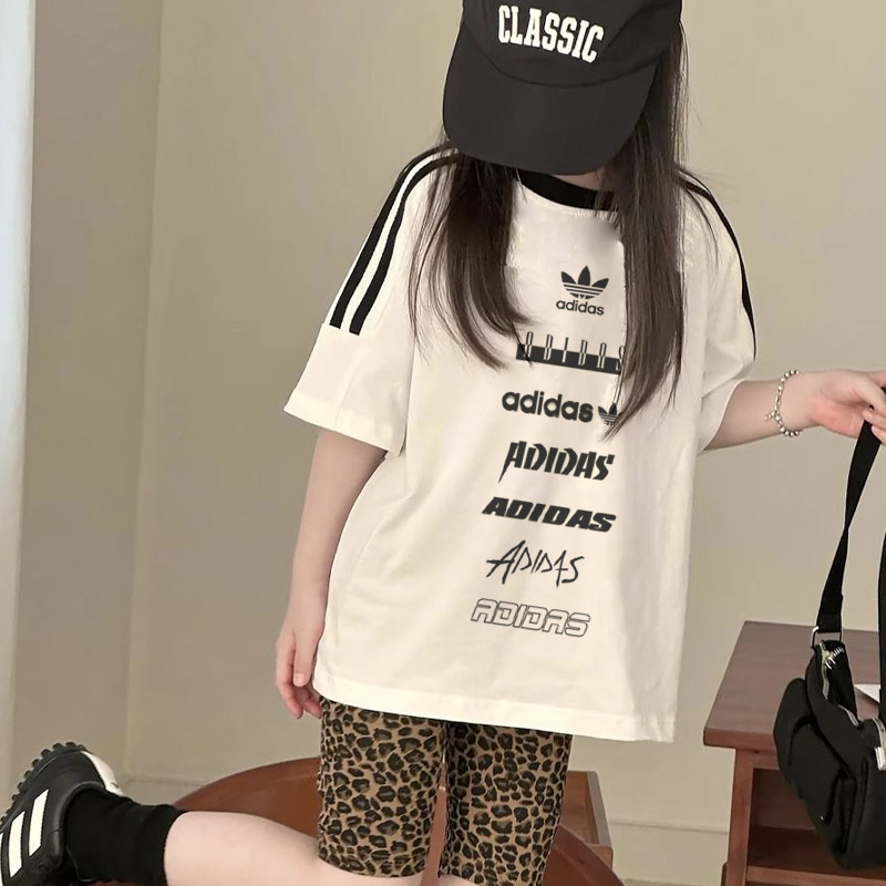 【100-150cm】存在感アップ  デザイン満点 おしゃれ カジュアル 女の子 半袖 Ｔシャツ