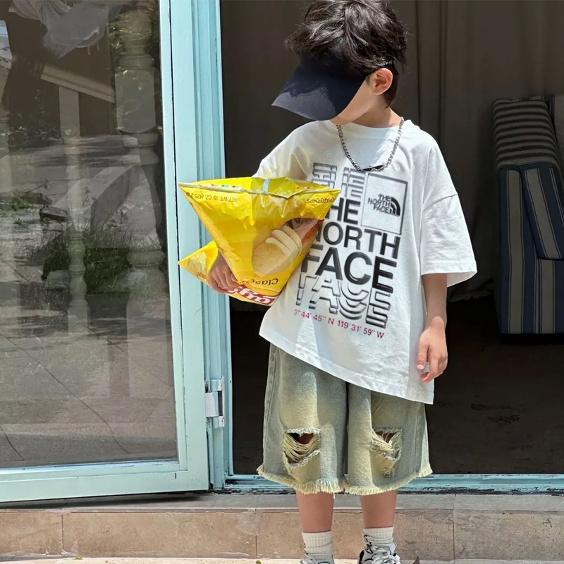 【90-160cm】存在感抜群 大人気 カジュアル ゆったり 男の子 半袖 Tシャツ
