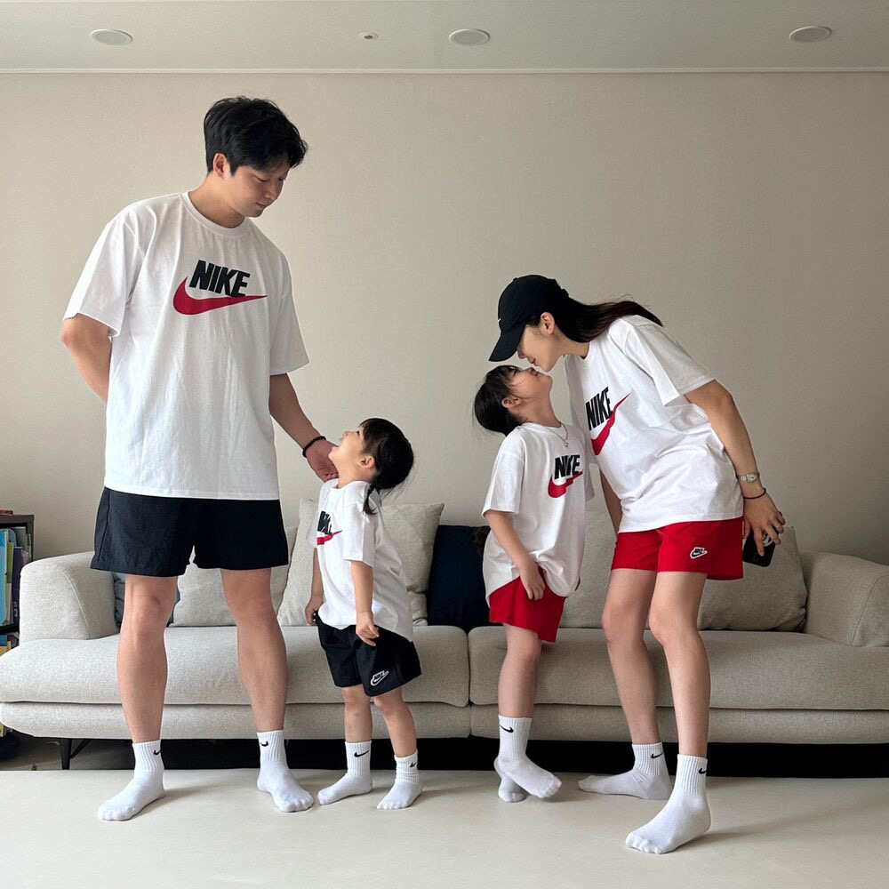 【90-160cm+親サイズ】好感度100％  大人気 カジュアル 着やすい 親子ペア 半袖 Ｔシャツ