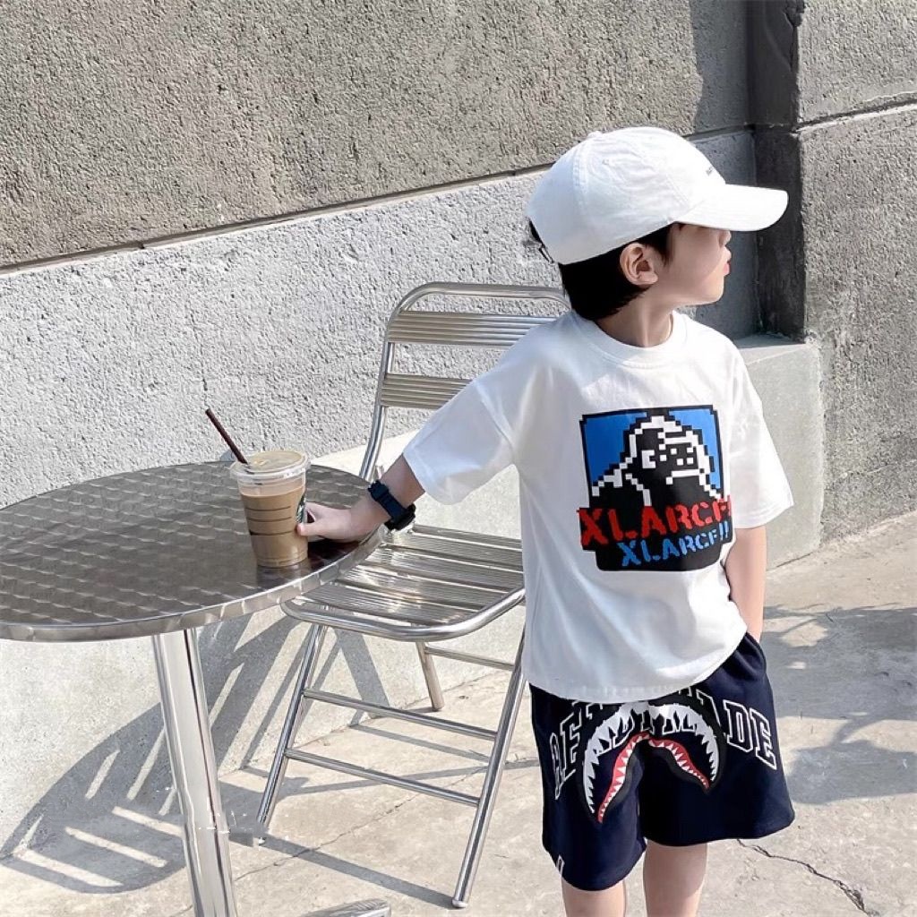 【90-160cm】リラックス感ある 大注目 カジュアル プリント 男の子 半袖 Ｔシャツ