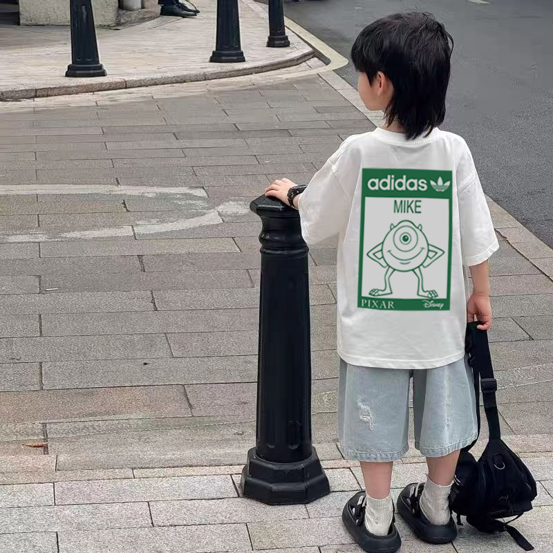【90-160cm】リラックス感ある 大活躍 カジュアル デザイン満点 男の子 半袖 Ｔシャツ