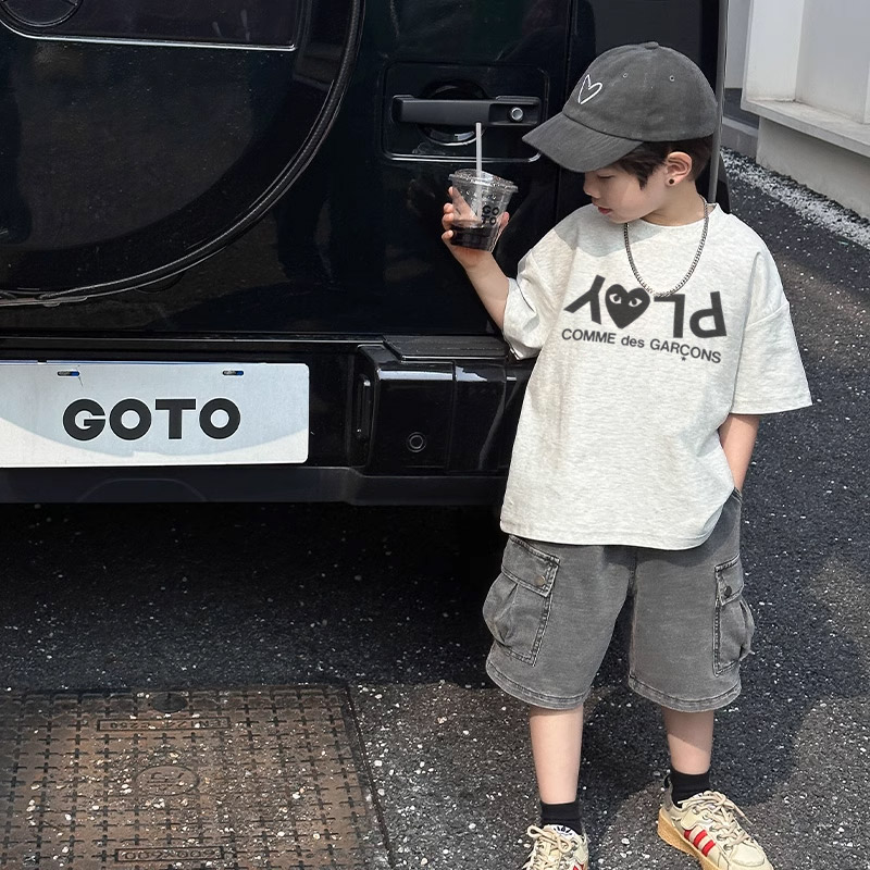 【90-160cm】存在感アップ  大活躍 カジュアル 合わせやすい 男の子 半袖 Ｔシャツ
