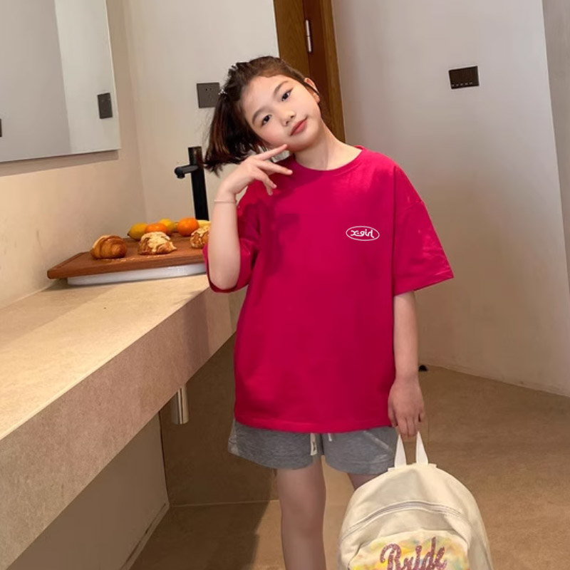 【90-160cm】目を奪われる 売れ筋 快適 トレンド カジュアル 女の子 半袖 Tシャツ