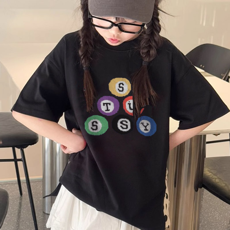 【90-160cm】オシャレ度高め 売れ筋 カジュアル トレンド 女の子 半袖 Ｔシャツ