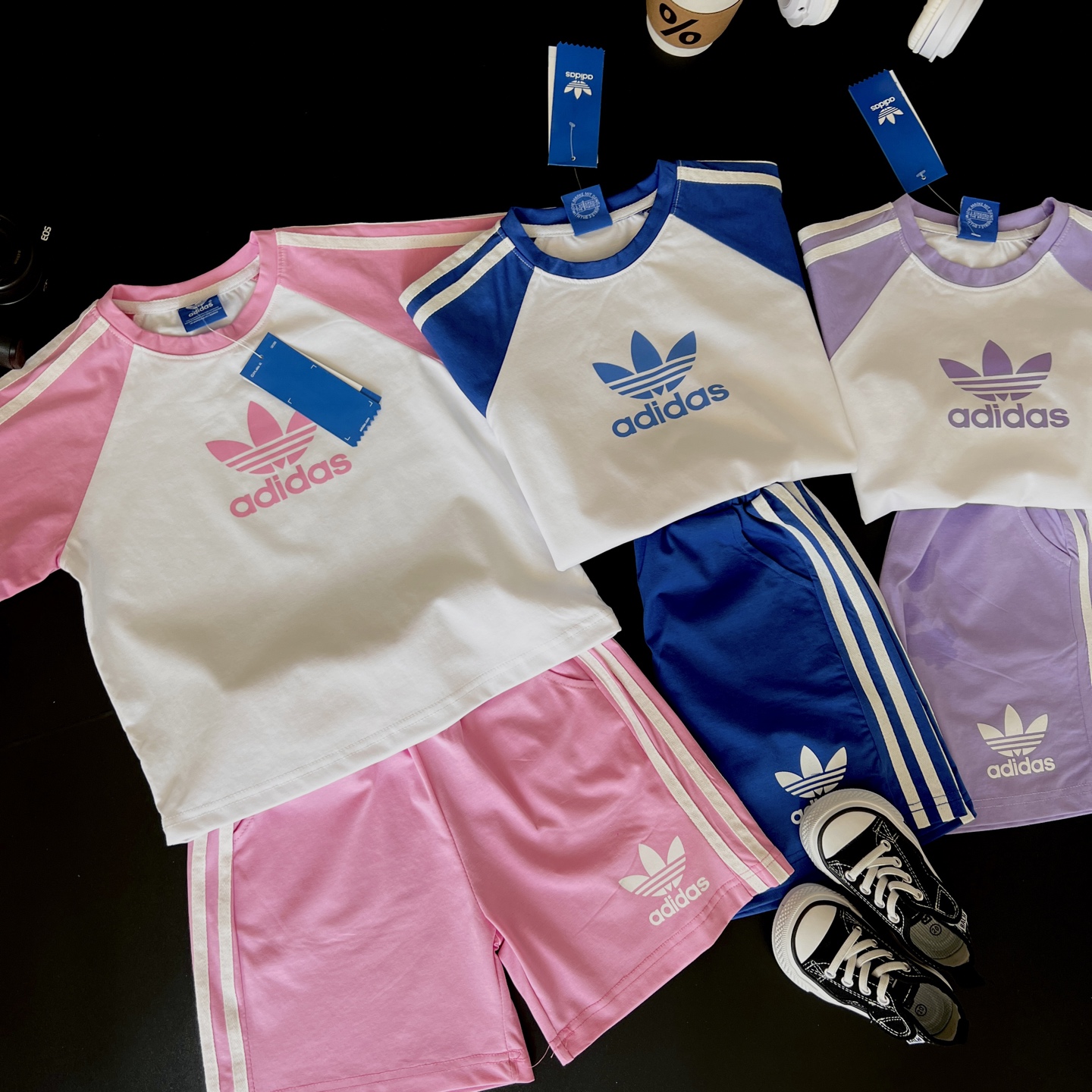 【110-150cm】二点セット 絶対欲しい 定番 カジュアル 着やすい 半袖Ｔシャツ＋ショートパンツ セット