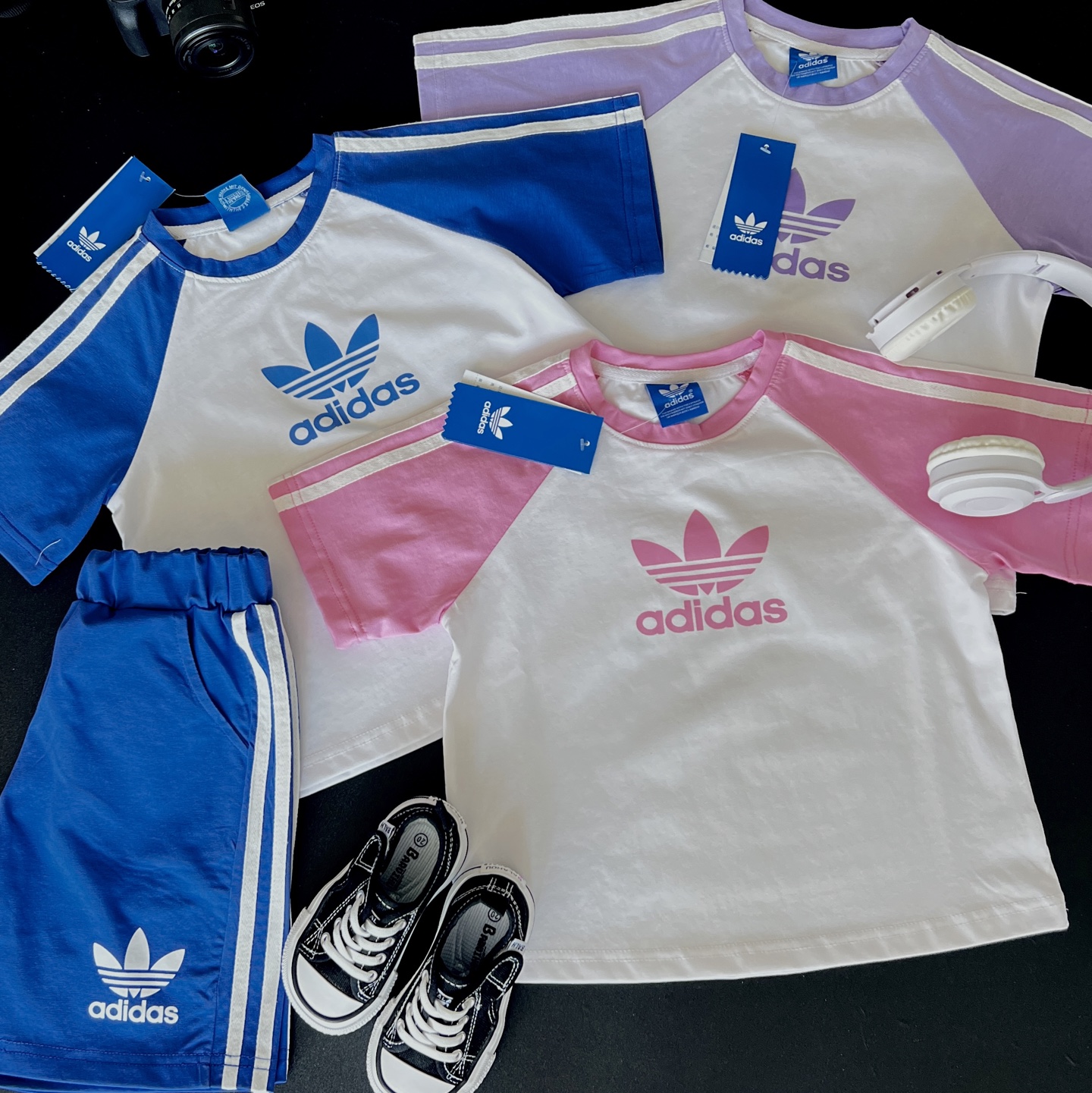 【110-150cm】二点セット 絶対欲しい 定番 カジュアル 着やすい 半袖Ｔシャツ＋ショートパンツ セット