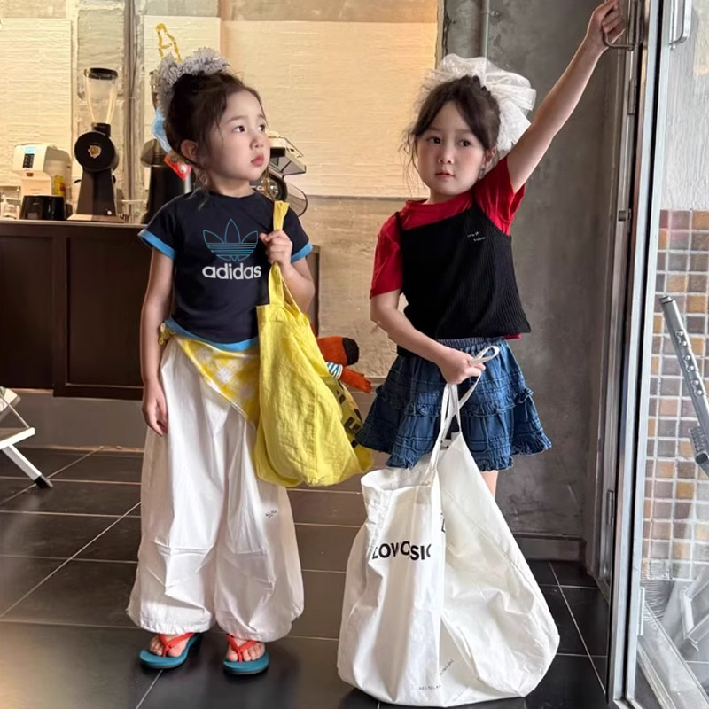 【90-150cm】毎日着たくなる 好感度UP おしゃれ 可愛い レイヤード 女の子 半袖 Tシャツ