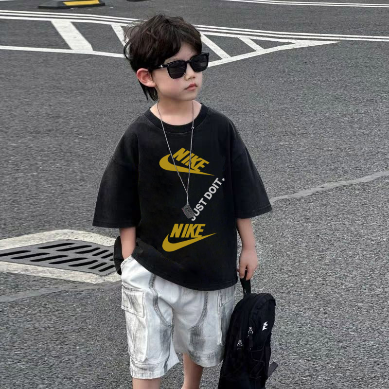 【90-160cm】リラックス感ある 大人気 カジュアル かっこいい 男の子 半袖 Tシャツ