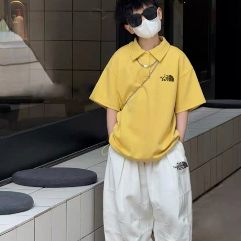 【100-150cm】二点セット 単品注文OK 大人気 カジュアル スタイリッシュ 半袖Tシャツ+ショートパンツ セットアップ