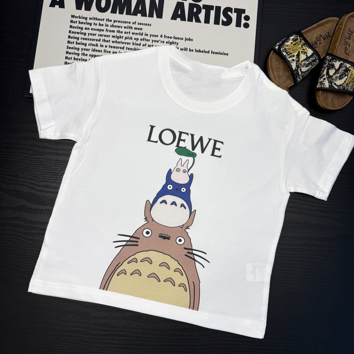 【90-160cm】絶対見逃さないで カジュアル カートゥーン 快適な着心地 半袖 Ｔシャツ