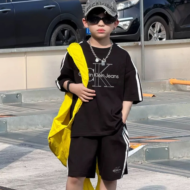 【80-160cm】二点セット 単品注文OK コンフォート感抜群 快適 男の子 半袖Ｔシャツ＋ショートパンツ セットアップ