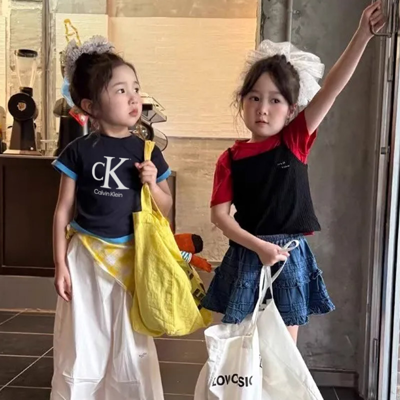 【90-150cm】毎日着たくなる 大人気  合わせやすい トレンド  女の子 半袖 Ｔシャツ