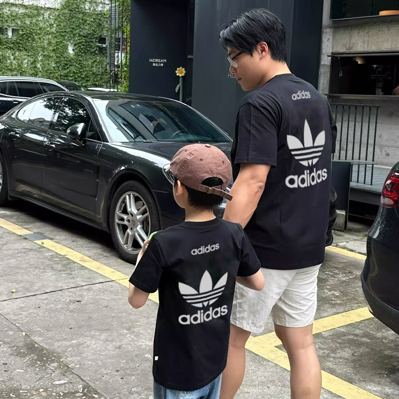 【90-160cm+親サイズ】よく売れる 大活躍 合わせやすい 親子ペア 半袖 Ｔシャツ