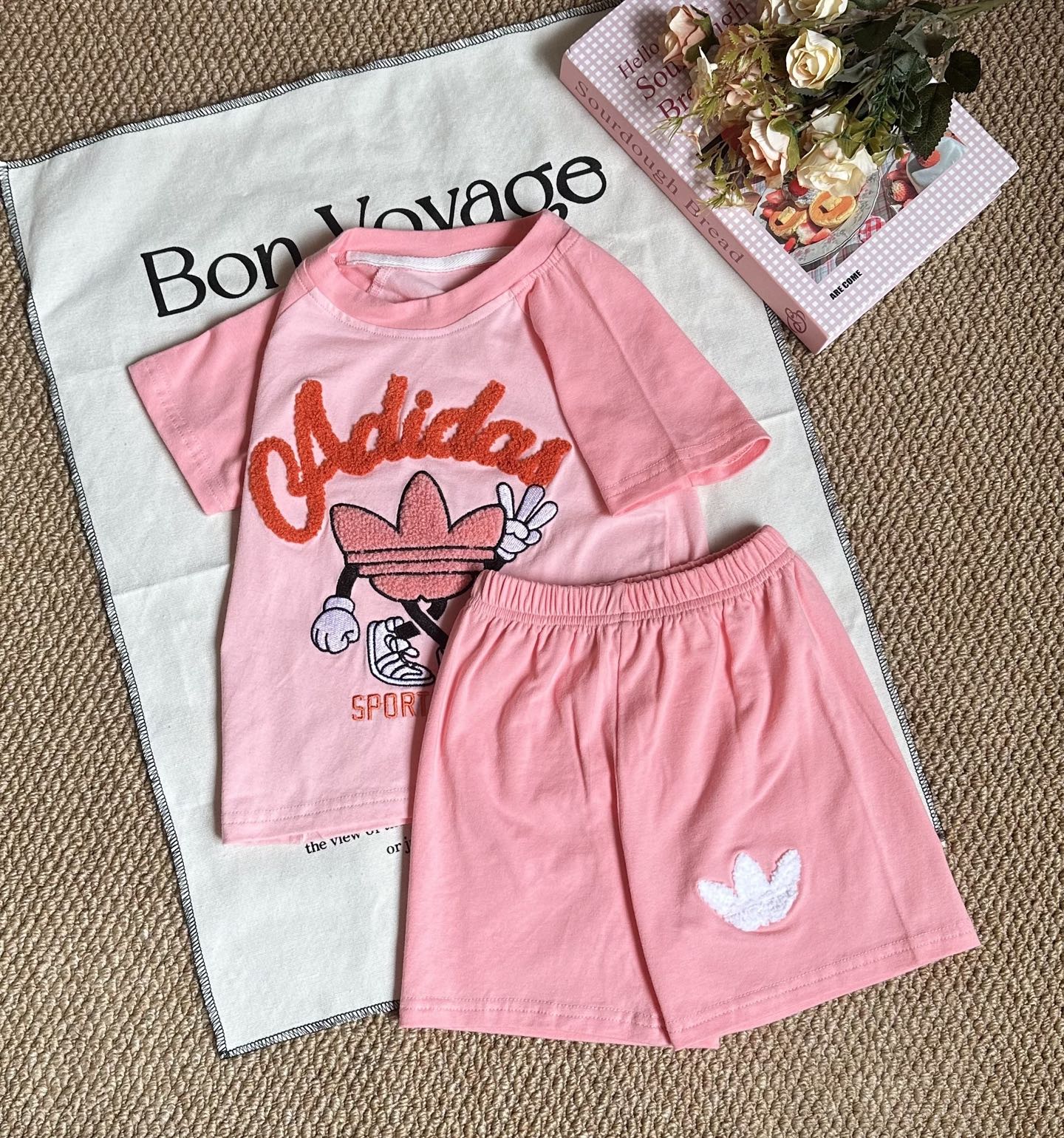 【80-130cm】二点セット オシャレ度高め 大人気 カジュアル 快適 半袖Ｔシャツ＋ショートパンツ セット