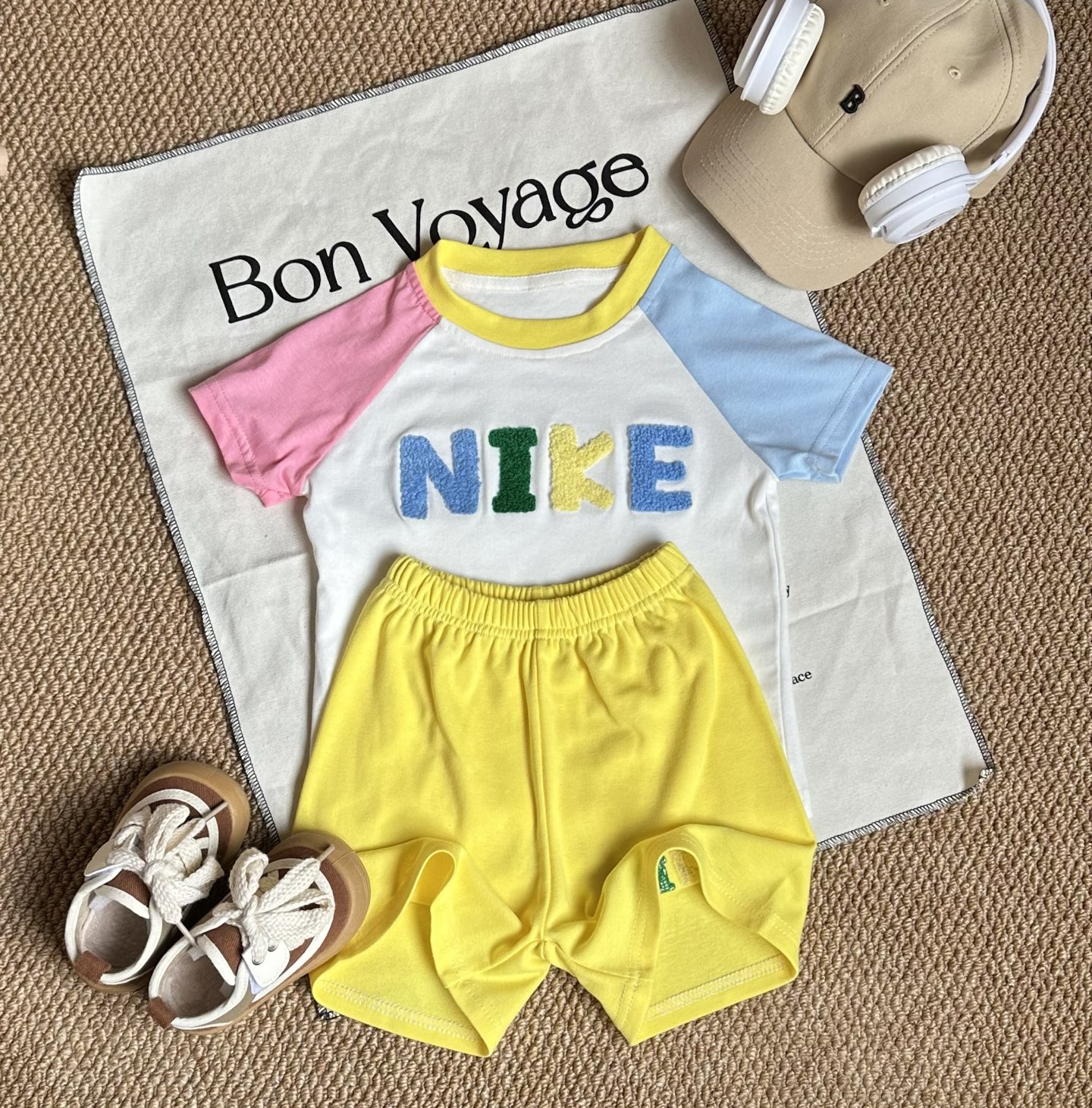 【80-130cm】二点セット 絶対欲しい 爆売れ中 動きやすく可愛い 半袖 Tシャツ+ショートパンツ セット