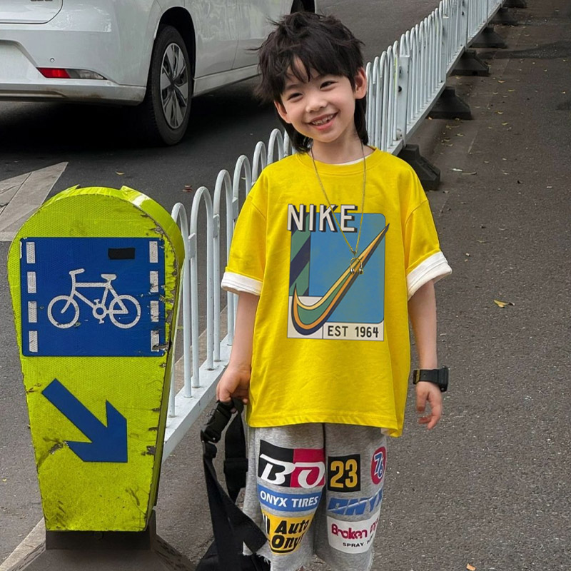 【90-160cm】リラックス感ある 爆売れ中 カジュアル 着やすい 男の子 半袖 Tシャツ