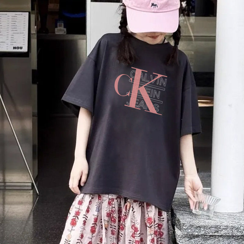 【90-160cm】毎日着たくなる アルファベット 合わせやすい 女の子 半袖 Ｔシャツ