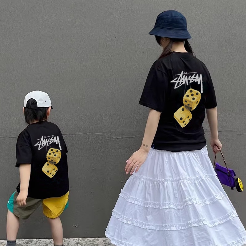 【90-160cm+親サイズ】絶対欲しい 大活躍 カジュアル ユニセックス 親子ペア 半袖 Ｔシャツ