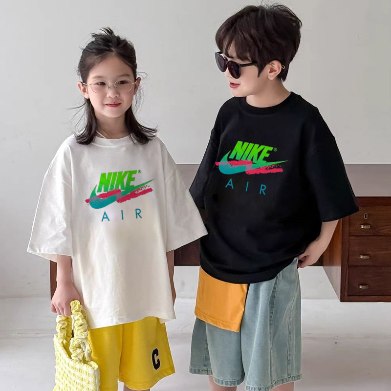 【90-160cm】リラックス感ある 大人気 ユニセックス トレンド 着やすい 半袖 Tシャツ