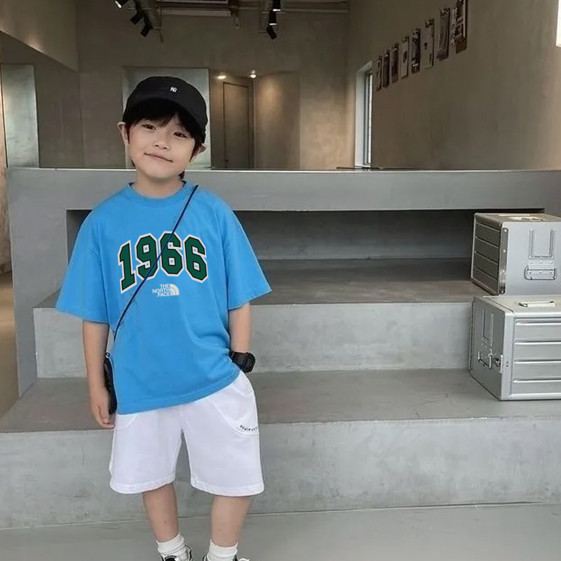 【90-160cm】トレンド感たっぷり 売れ筋 トレンド 数字柄 合わせやすい 男の子 半袖 Tシャツ