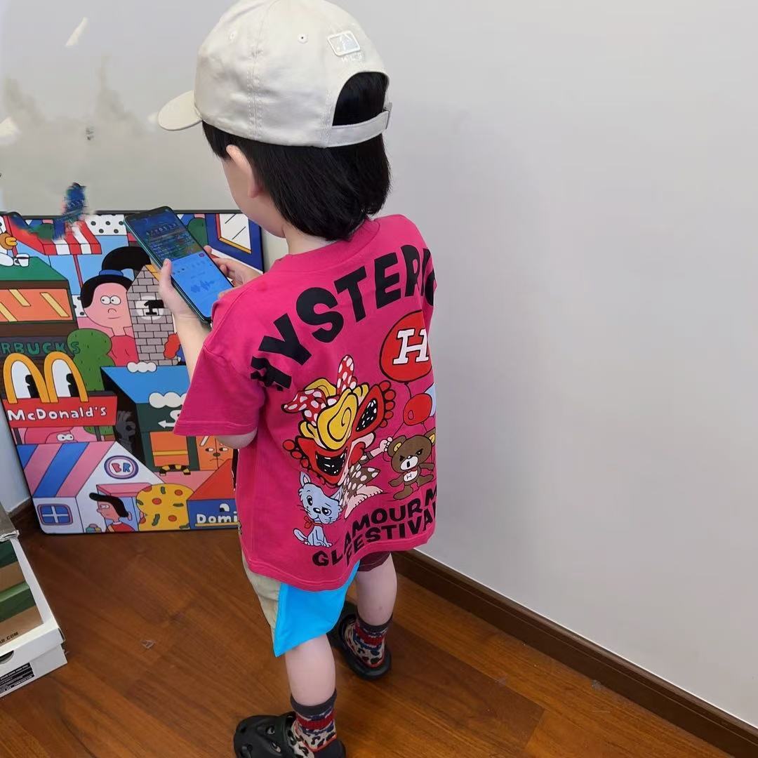 【100-160cm】目を奪われる 売れ筋 プリント カジュアル 着やすい 男の子 半袖 Ｔシャツ