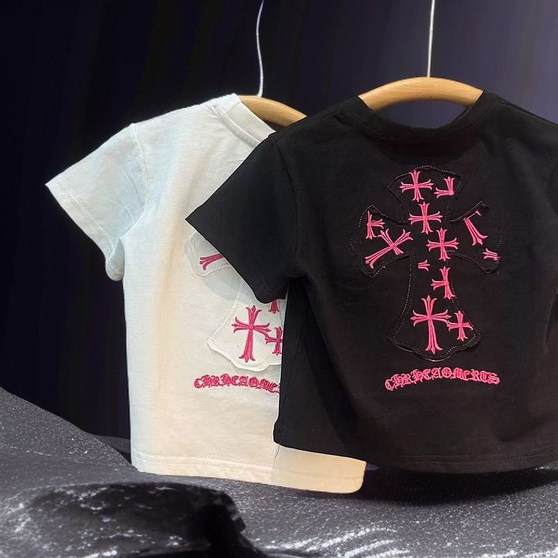【80-140cm】絶対後悔しない 品質満点 カジュアル 着心地良い 刺繍 半袖Ｔシャツ