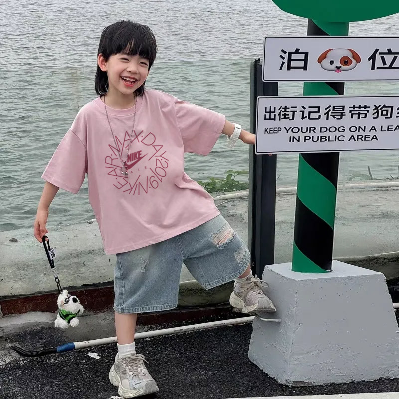 【90-160cm】リラックス感ある 大活躍 カジュアル 着やすい 男の子 半袖 Tシャツ