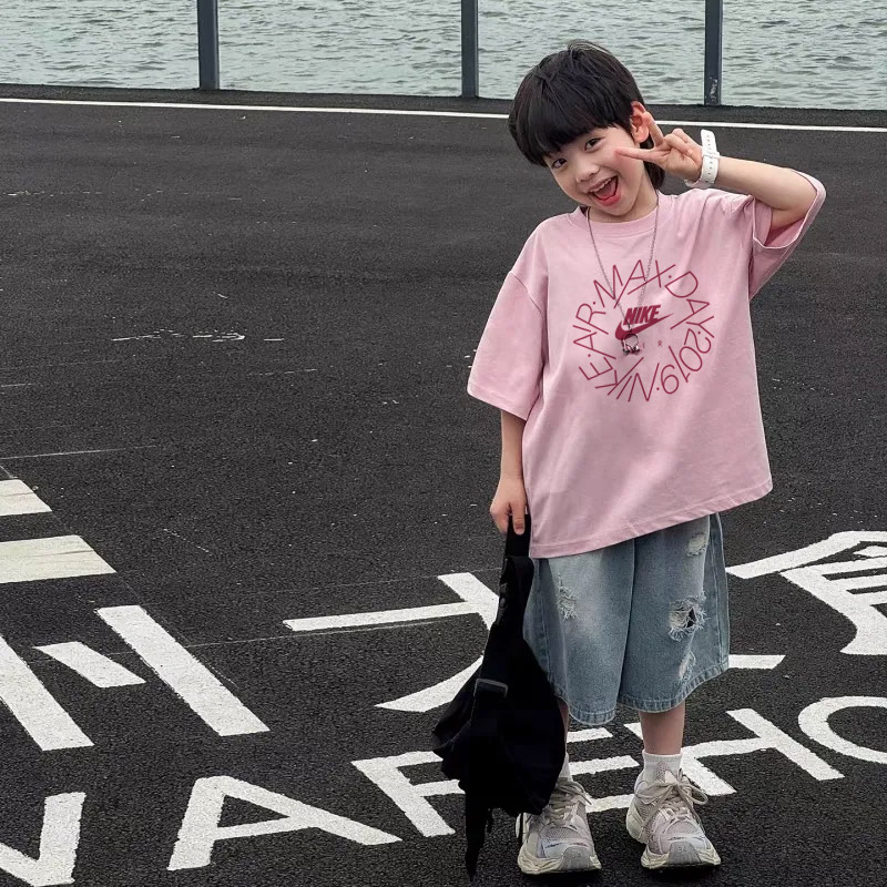 【90-160cm】リラックス感ある 大活躍 カジュアル 着やすい 男の子 半袖 Tシャツ