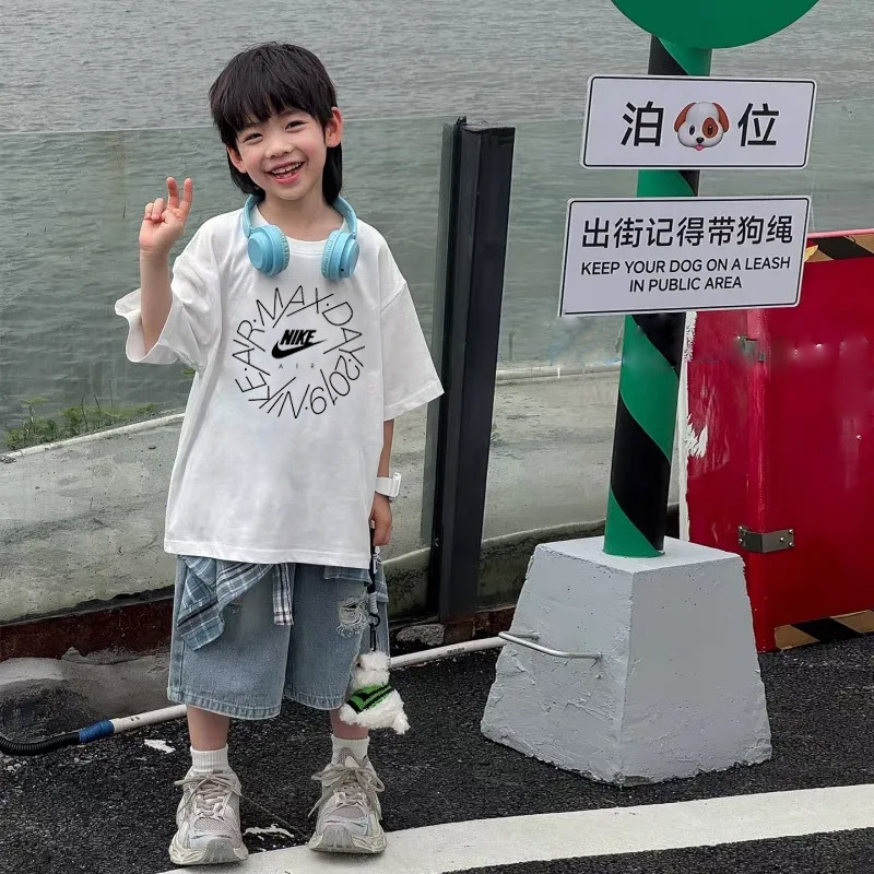【90-160cm】リラックス感ある 大活躍 カジュアル 着やすい 男の子 半袖 Tシャツ