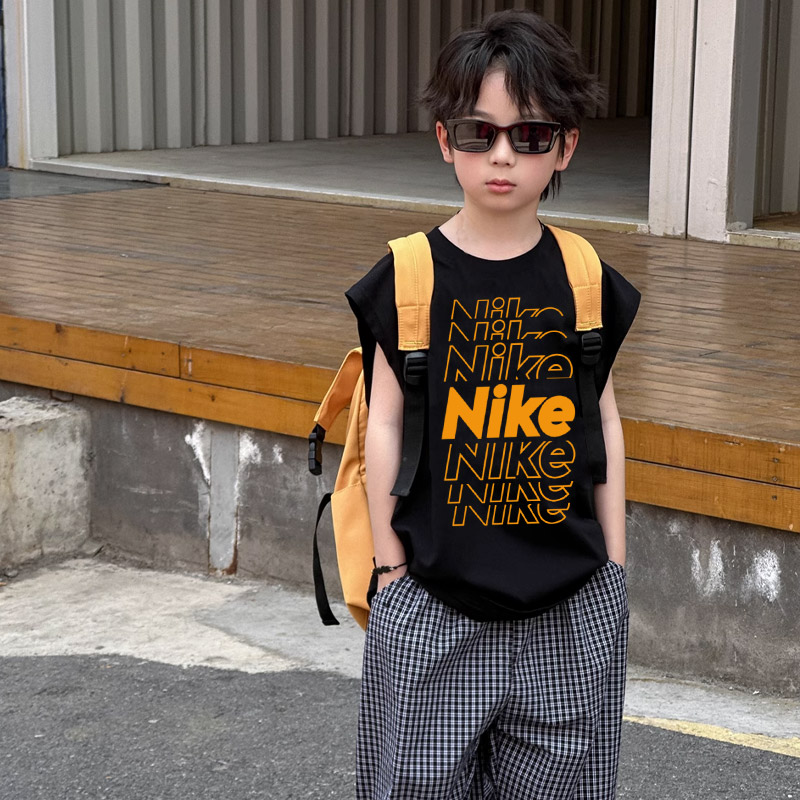 【90-160cm】カッコイイ 人気爆発 快適 着心地良い 男の子 ノースリーブ タンクトップ