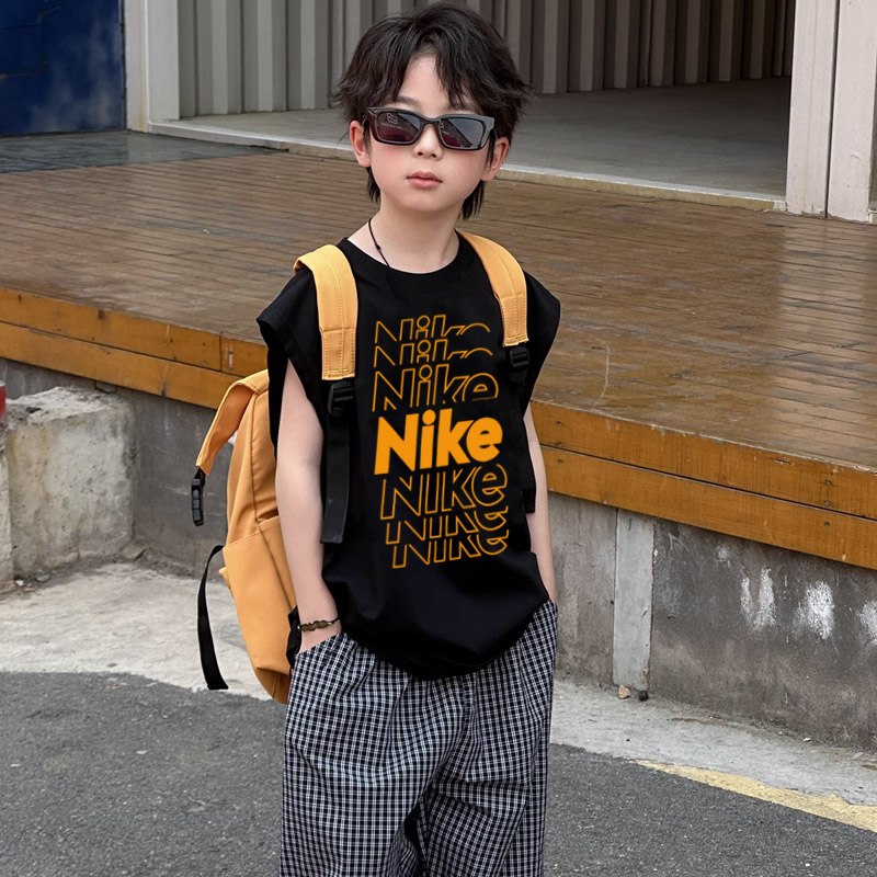 【90-160cm】カッコイイ 人気爆発 快適 着心地良い 男の子 ノースリーブ タンクトップ
