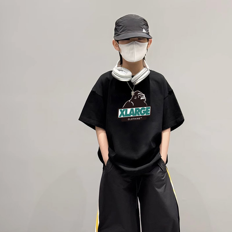 【90-160cm】絶対カッコイイ 売れ筋 トレンド  ゆったり  気質いい 男の子 半袖 Ｔシャツ