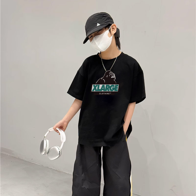 【90-160cm】絶対カッコイイ 売れ筋 トレンド  ゆったり  気質いい 男の子 半袖 Ｔシャツ