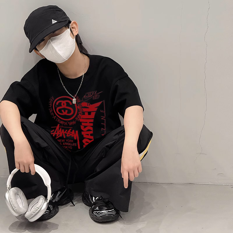 【90-160cm】人気な定番 見逃し厳禁 トレンド  カジュアル  気質いい 男の子 半袖 Ｔシャツ