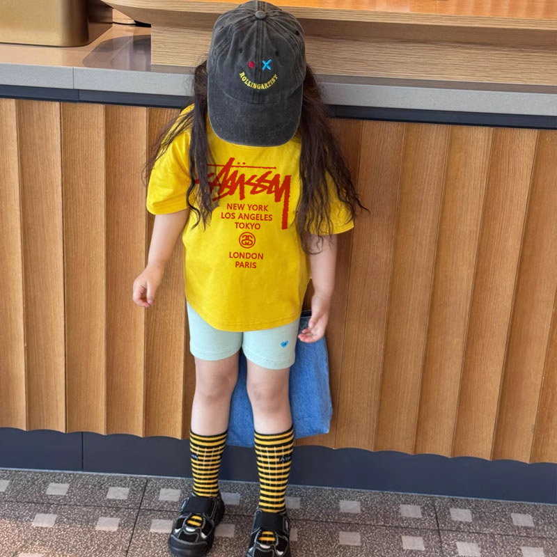 【90-160cm】人気上昇中 見逃し厳禁 トレンド カジュアル 着せやすい 女の子 半袖 Tシャツ