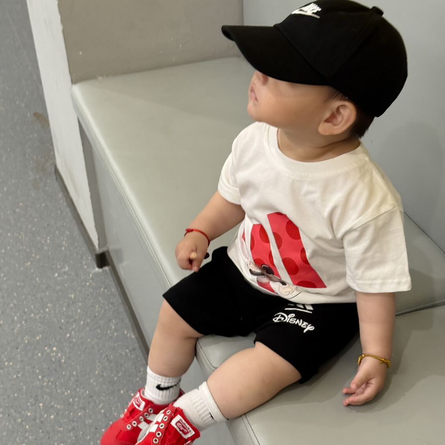 【80-130cm】二点セット 存在感抜群 売れ筋  スタイリッシュ 半袖Ｔシャツ＋ショートパンツ セットアップ
