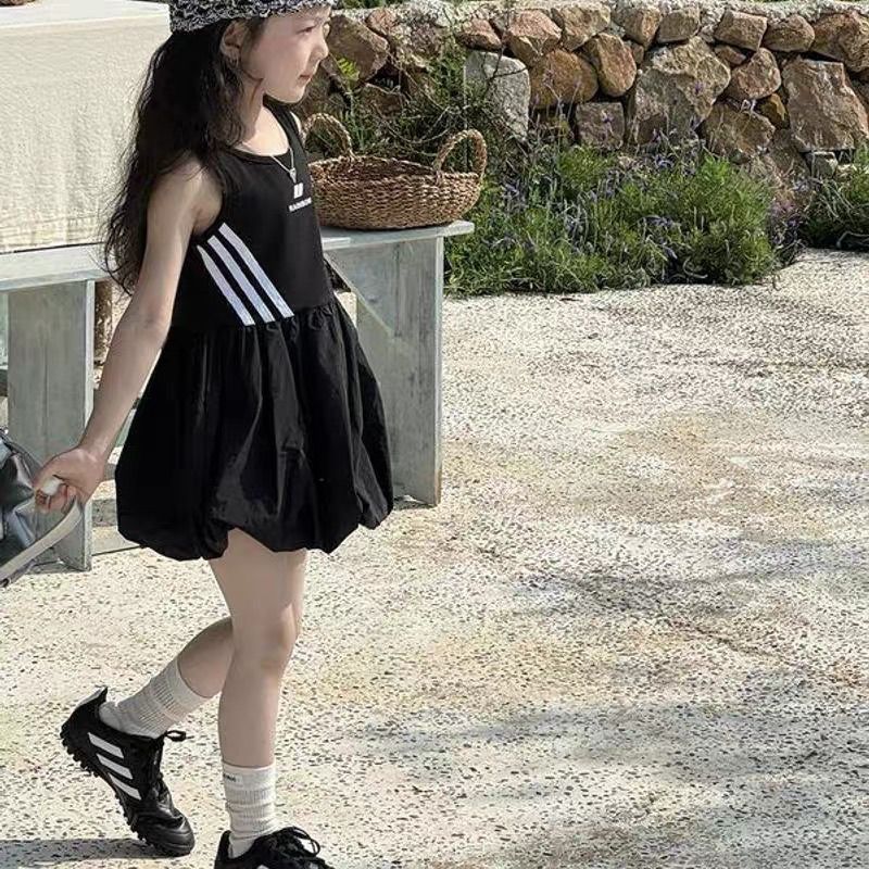 【90-140cm】毎日着たくなる オシャレ きれいめ カジュアル 女の子 ノースリーブ ワンピース