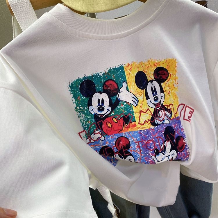 【90-160cm】口コミ高評価 売れ筋 カートゥーン カジュアル 合わせやすい 半袖 Ｔシャツ