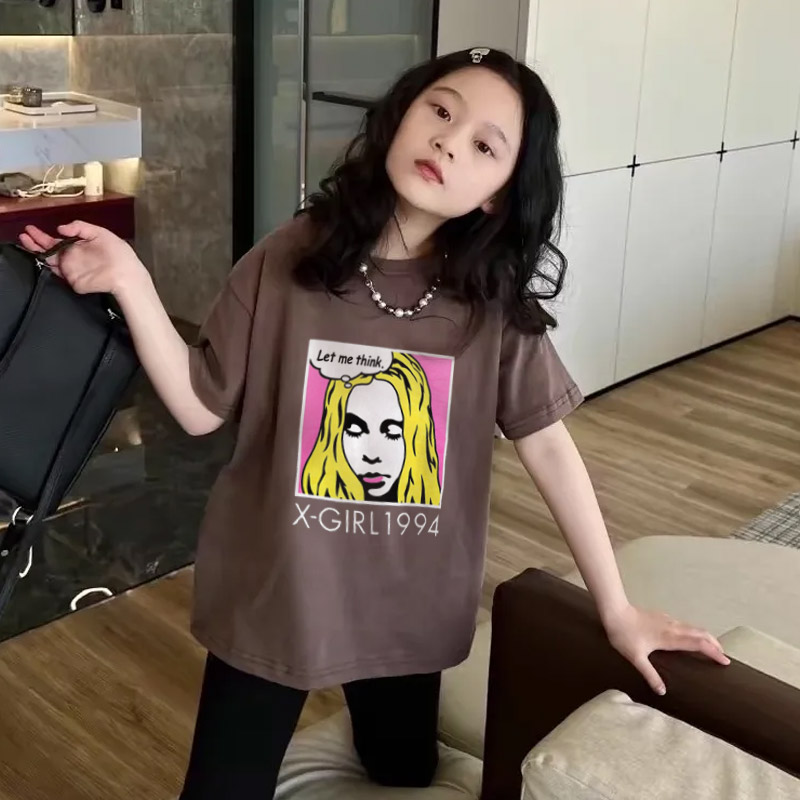 【90-160cm】人気爆発中 爆売れ中 トレンド  プリント 合わせやすい 女の子 半袖 Ｔシャツ