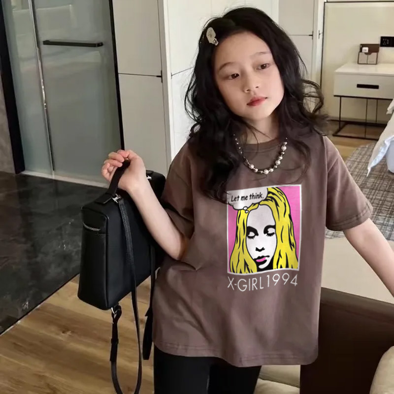 【90-160cm】人気爆発中 爆売れ中 トレンド  プリント 合わせやすい 女の子 半袖 Ｔシャツ