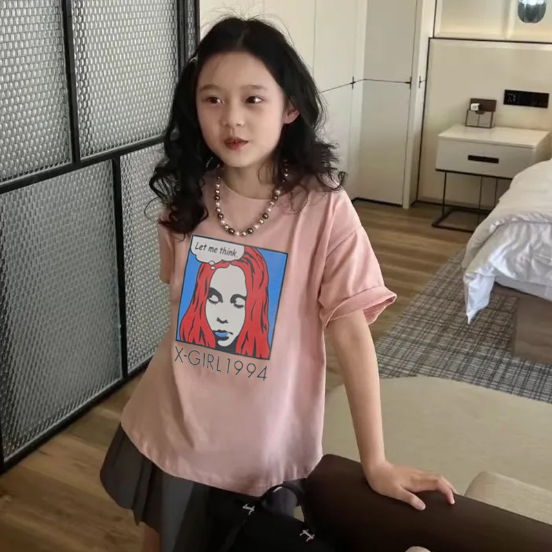 【90-160cm】人気爆発中 爆売れ中 トレンド  プリント 合わせやすい 女の子 半袖 Ｔシャツ