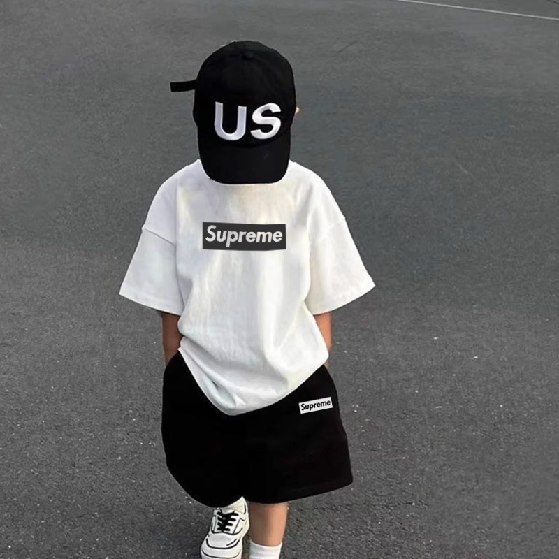 【90-160cm】リラックス感ある 爆売れ中 シンプル カッコイイ 男の子 半袖 Ｔシャツ/セットアップ